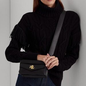 Leather small Tayler Black RL Crossbody Bag